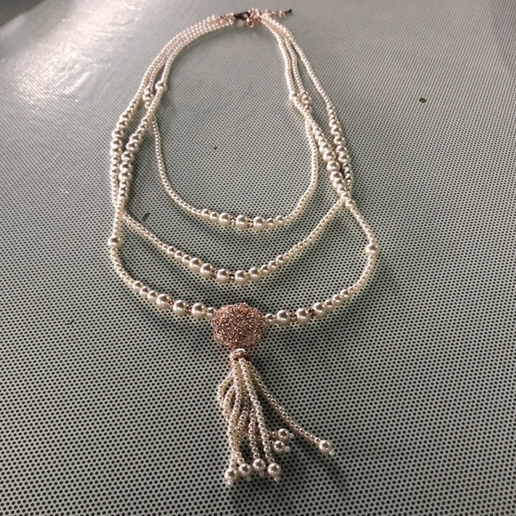 Chico's Jewelry - 3 Strings Pearl Necklace- 15 inches